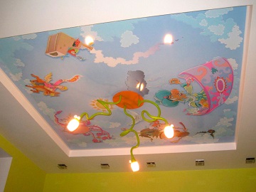 натяжные потолки в детскую в Анжеро-Судженске
